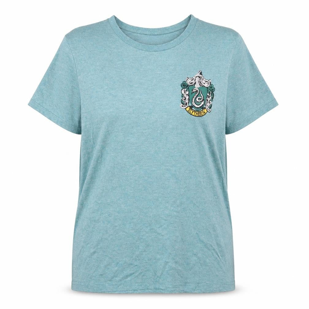 Womens UK Size 12 Harry Potter Green Polyester Blend T-Shirt