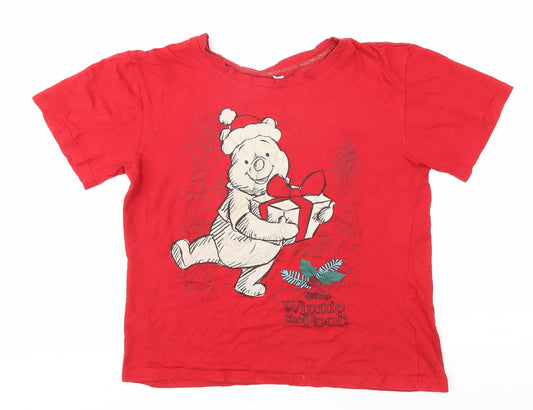 Disney Women's Red XS T-Shirt Winnie the Pooh
