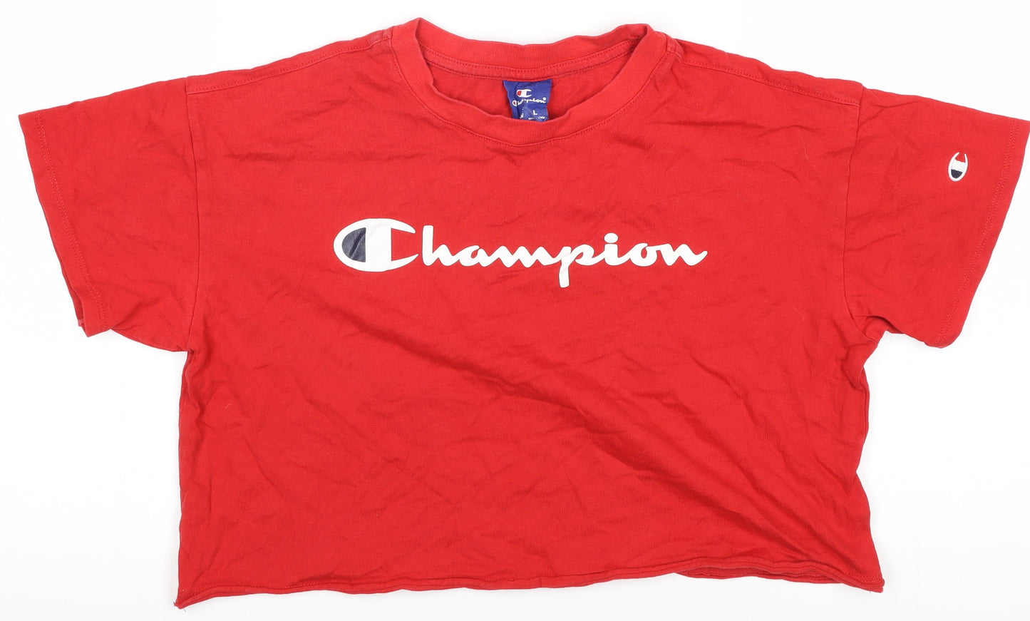Champion Women's Red XS Cropped T-Shirt