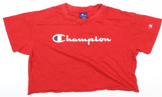 Champion Women's Red XS Cropped T-Shirt