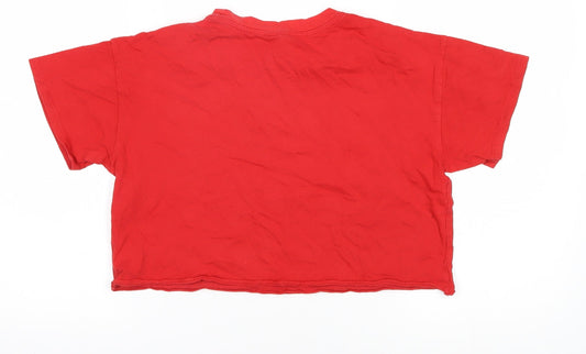 Champion Women's Red XS Cropped T-Shirt