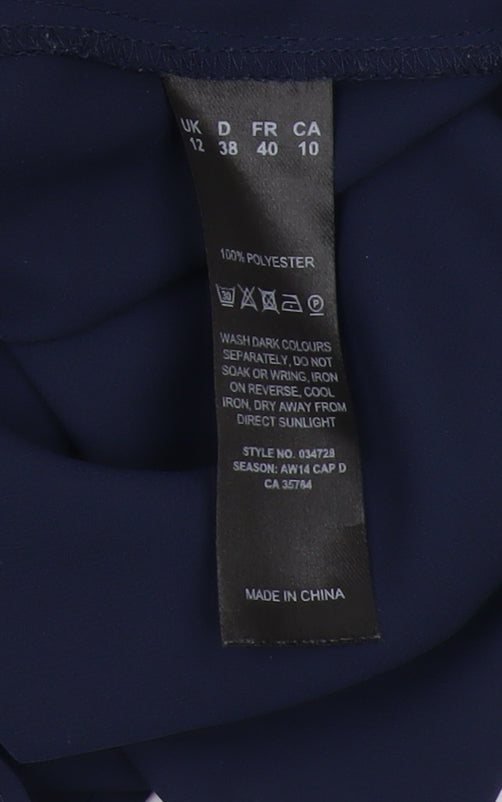 Windsmoor Women's Blue Wrap Blouse Size 12 for Business & Casual