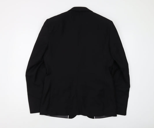 Marks and Spencer Men's Black Blazer M 38 Notch Lapel