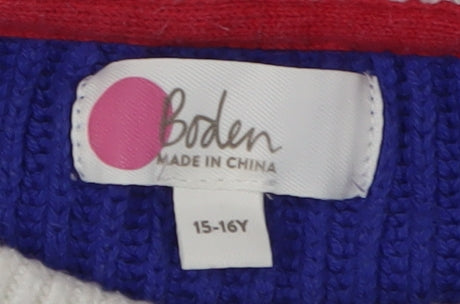 Boden Girls Multicoloured Pullover Jumper 15-16 Years