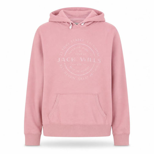 Womens UK 8 Regular Jack Wills Pink Pullover Hoodie