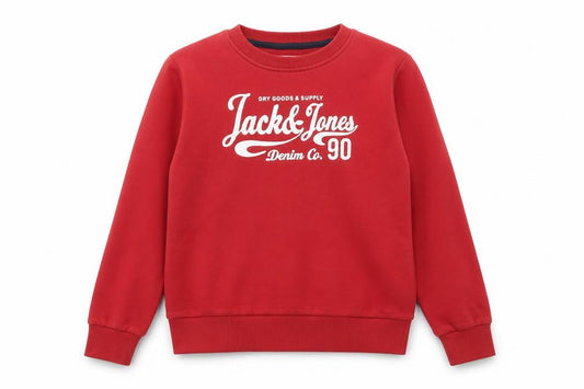 Jack & Jones Boys Red Pullover Sweatshirt, 11-12 Years
