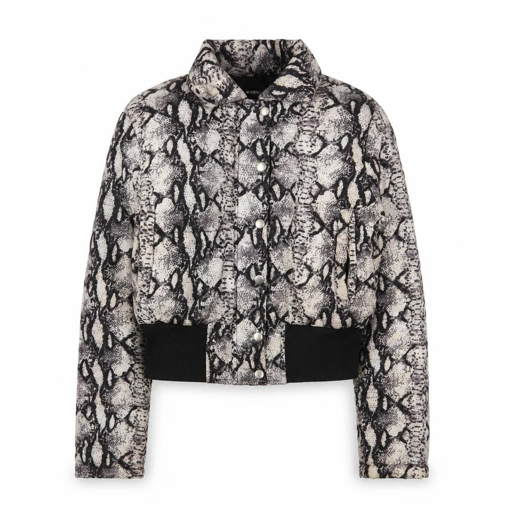 PRETTYLITTLETHING Women's Animal Print Bomber Jacket, Size 8, Multicoloured