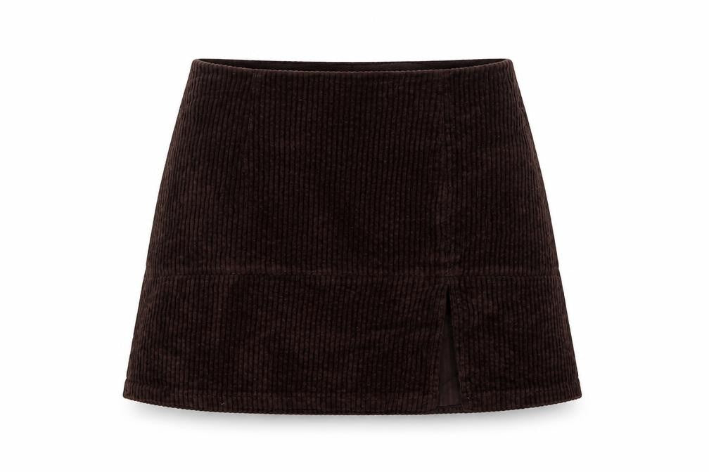 Asos Women's Brown Corduroy Skirt Size 8