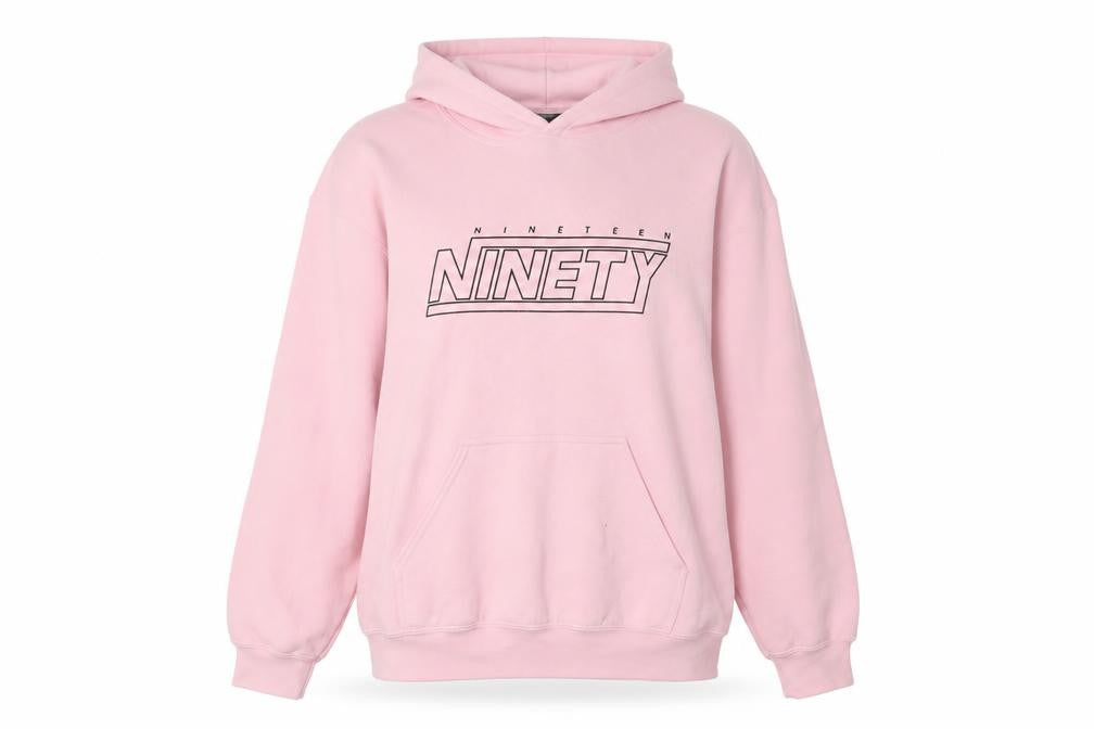 River Island Women's Pink 90s Logo Hoodie, Size M