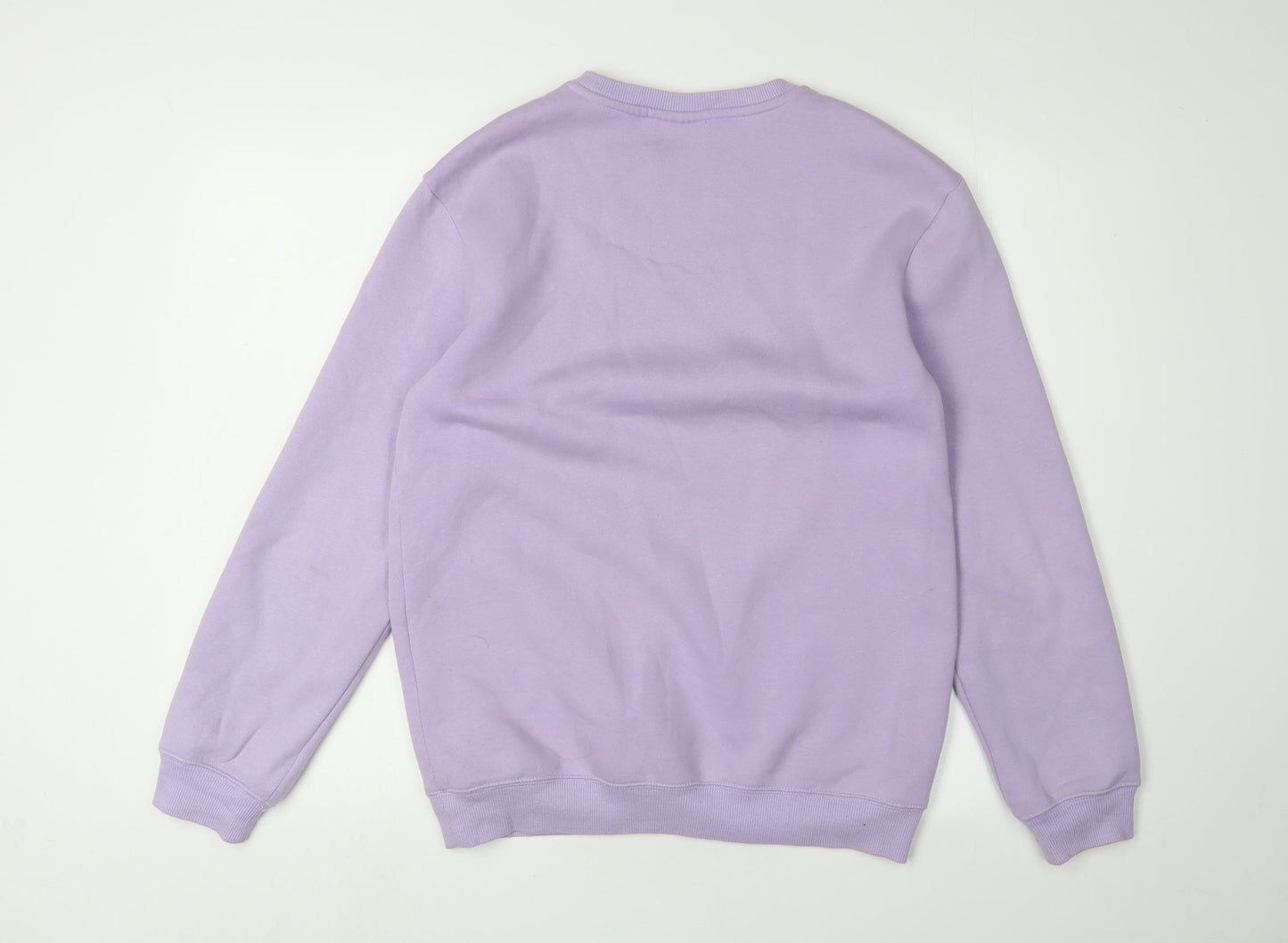H&M Unisex Purple Relaxed Pullover Sweatshirt XS