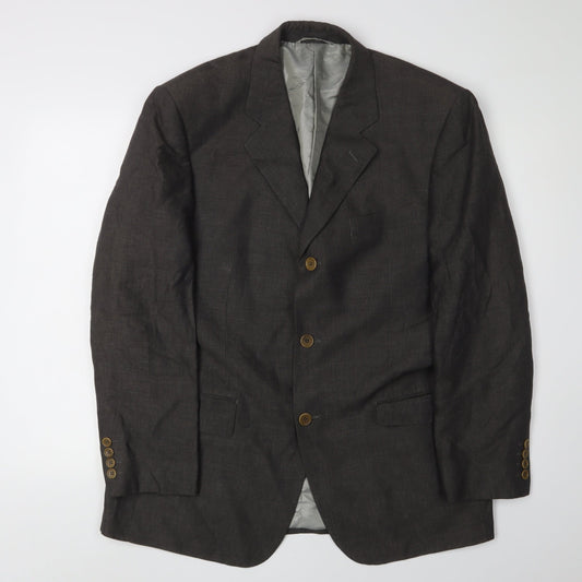 Pierre Cardin Men's Grey Blazer, 50C, Single-Breasted