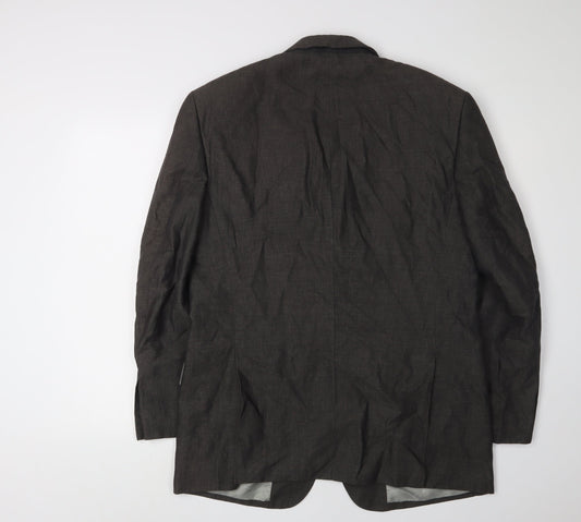 Pierre Cardin Men's Grey Blazer, 50C, Single-Breasted