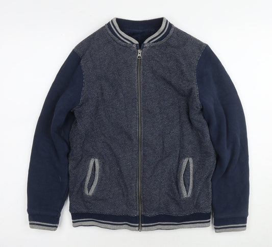 Marks and Spencer Boys Blue Full Zip Sweatshirt Age 11-12