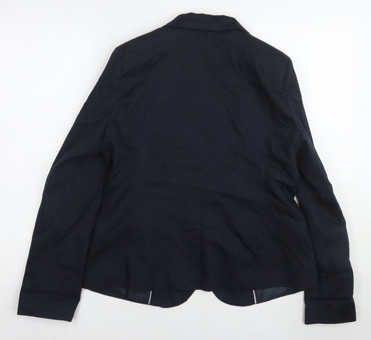 Laura Clement Women's Black Blazer UK 12 Lined