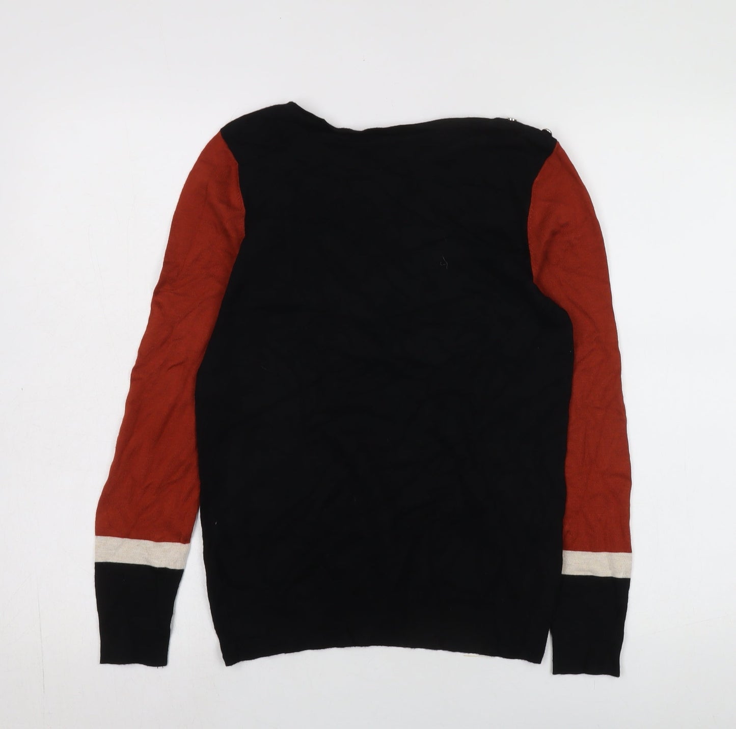 Wallis Women's Black Red Pullover Jumper UK 8