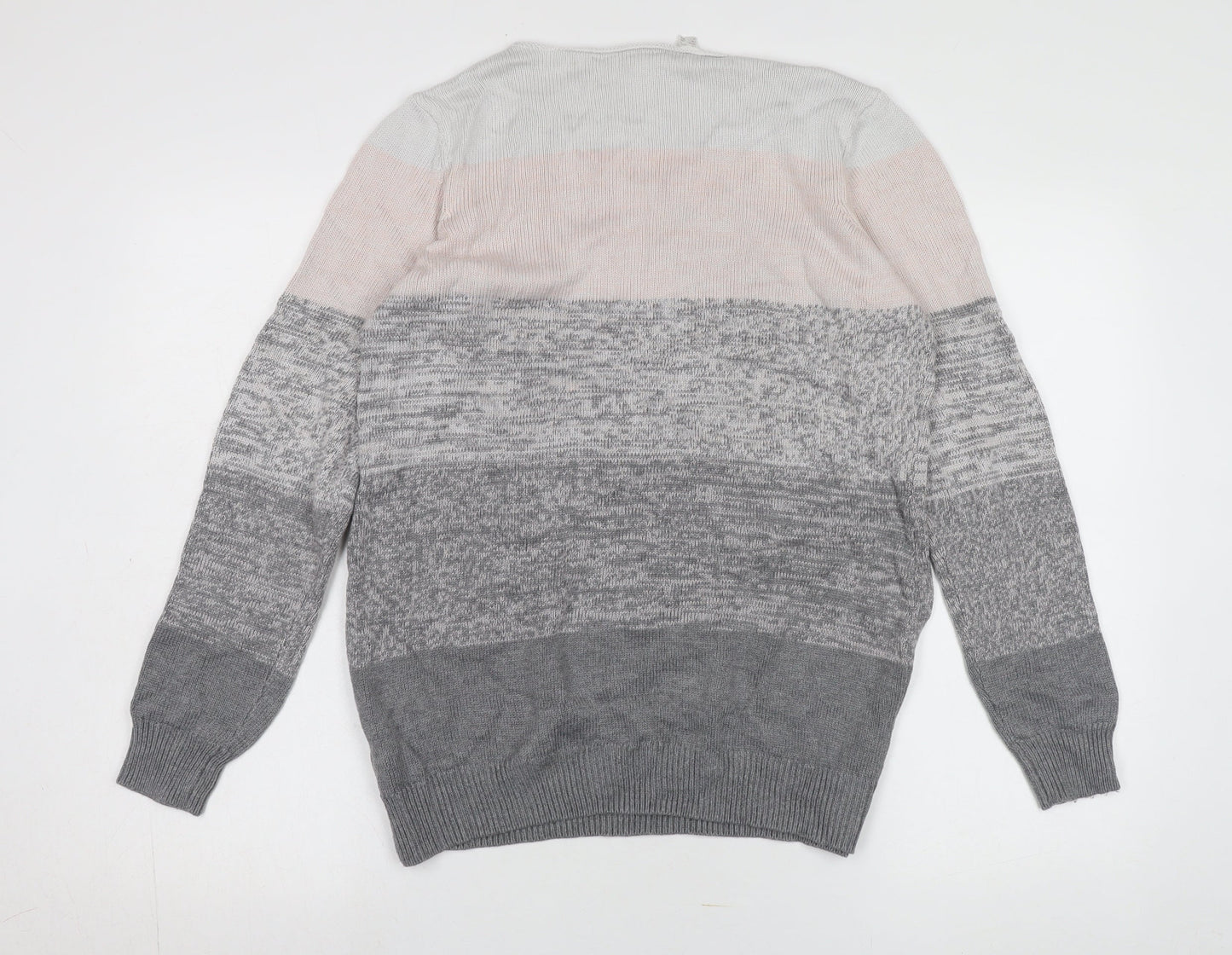 bpc Womens Grey V-Neck Pullover Jumper Size 14