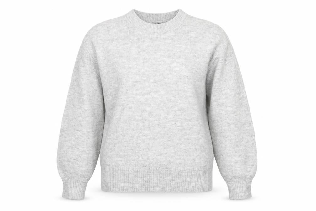 Pinkie Women's Grey Crew Neck Knit Jumper XS