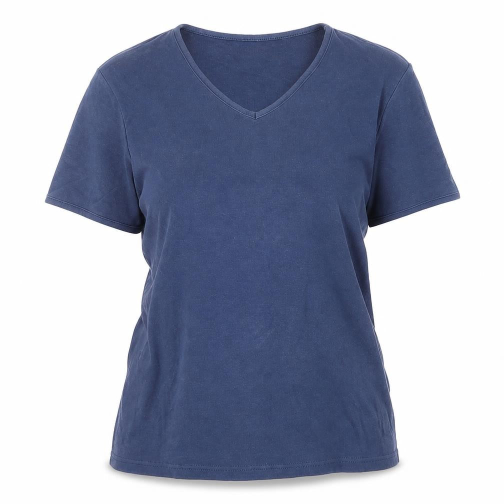 Womens UK Size 12 Hawkshead Blue Cotton T-Shirt