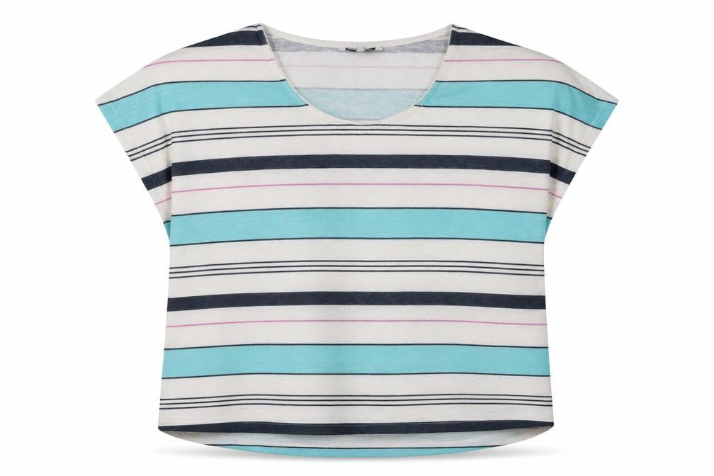 Dash Women's Multicoloured Striped T-Shirt Size 22