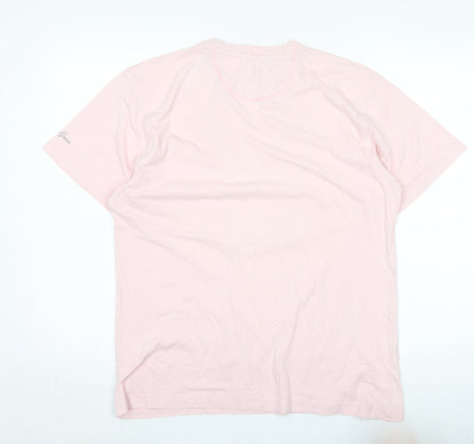 Racing Green Unisex Pink Medium Basic T-Shirt