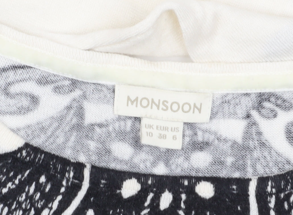 Monsoon Women's Black Pullover Jumper, Size 10
