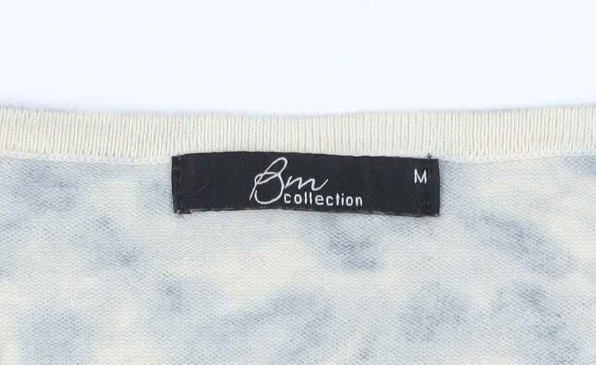 BM Collection Women's Multicoloured Animal Print Top M