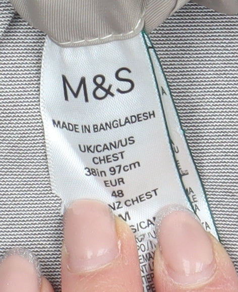 Marks and Spencer Men's Beige Blazer - Size 38R