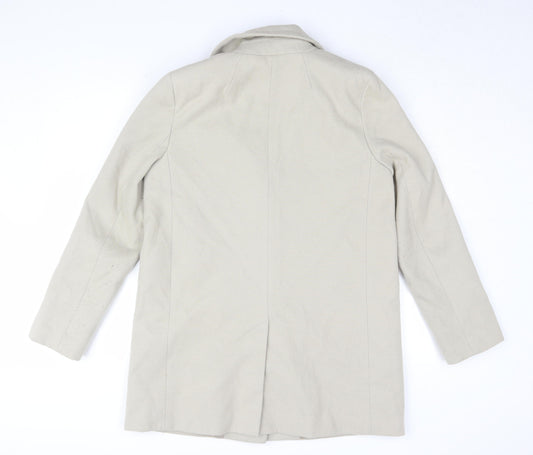 ASOS Women's Beige Basic Jacket Size 12 Casual Coat