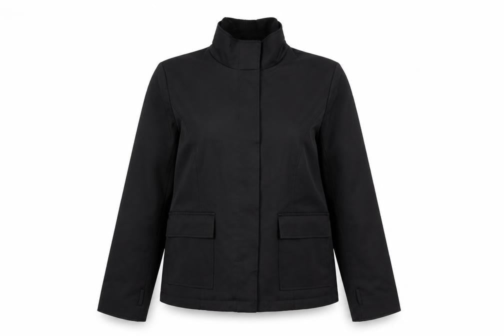 Etam Women's Black Jacket Size 14 Collared Casual