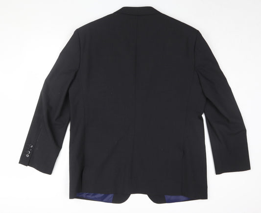 Greenwoods Men's Black Suit Jacket 46 Regular Fit