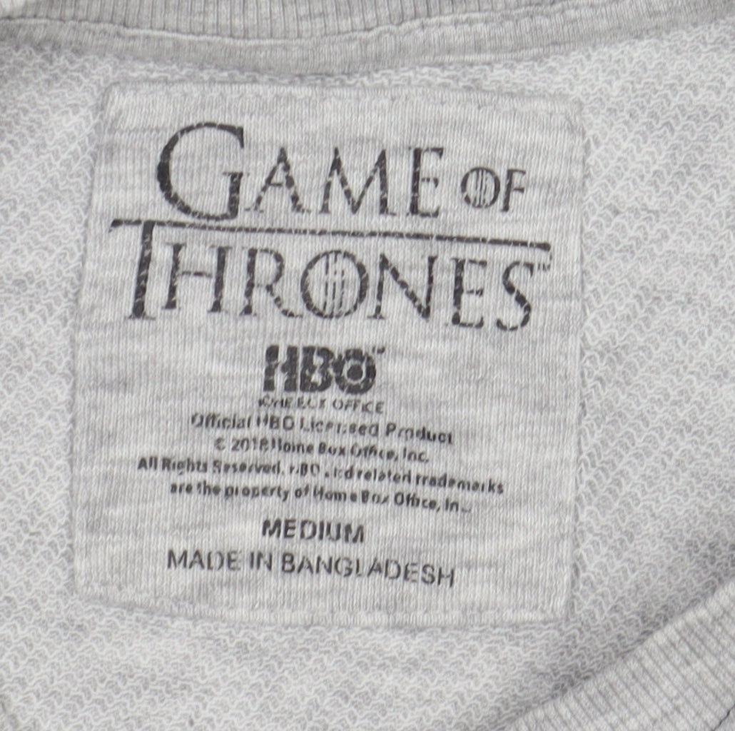 Game of Thrones Grey Unisex M Pullover Sweatshirt