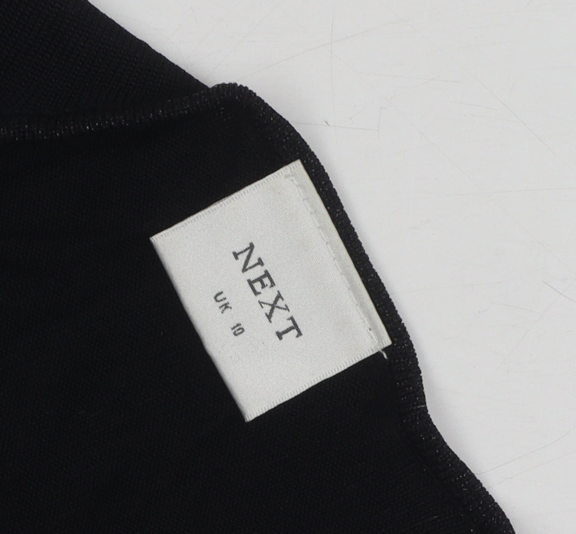 Next Women's Black Rhinestone Pullover Jumper Size 10