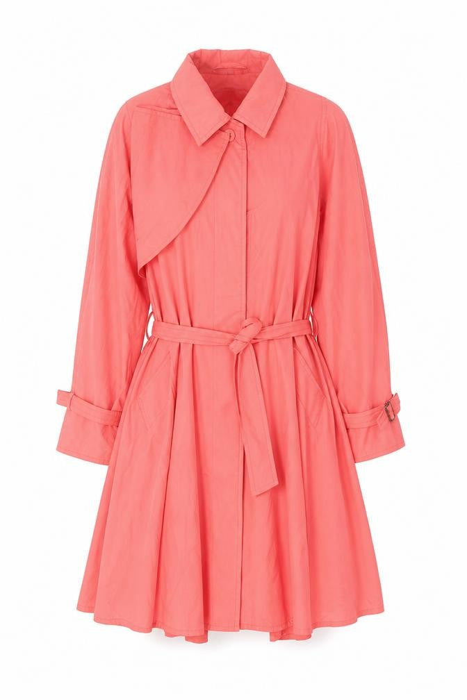 Tom Salto Women's Pink Trench Coat, Size 10