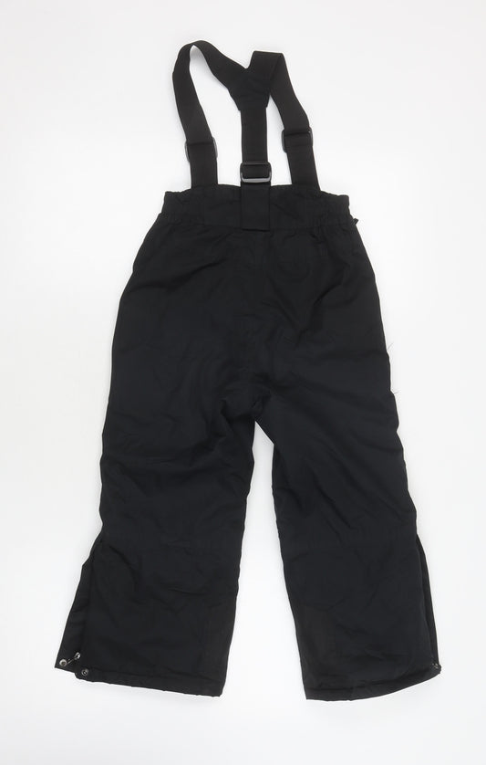 Crane Boys Black Snow Pants 4 Years Waterproof Ski Trousers