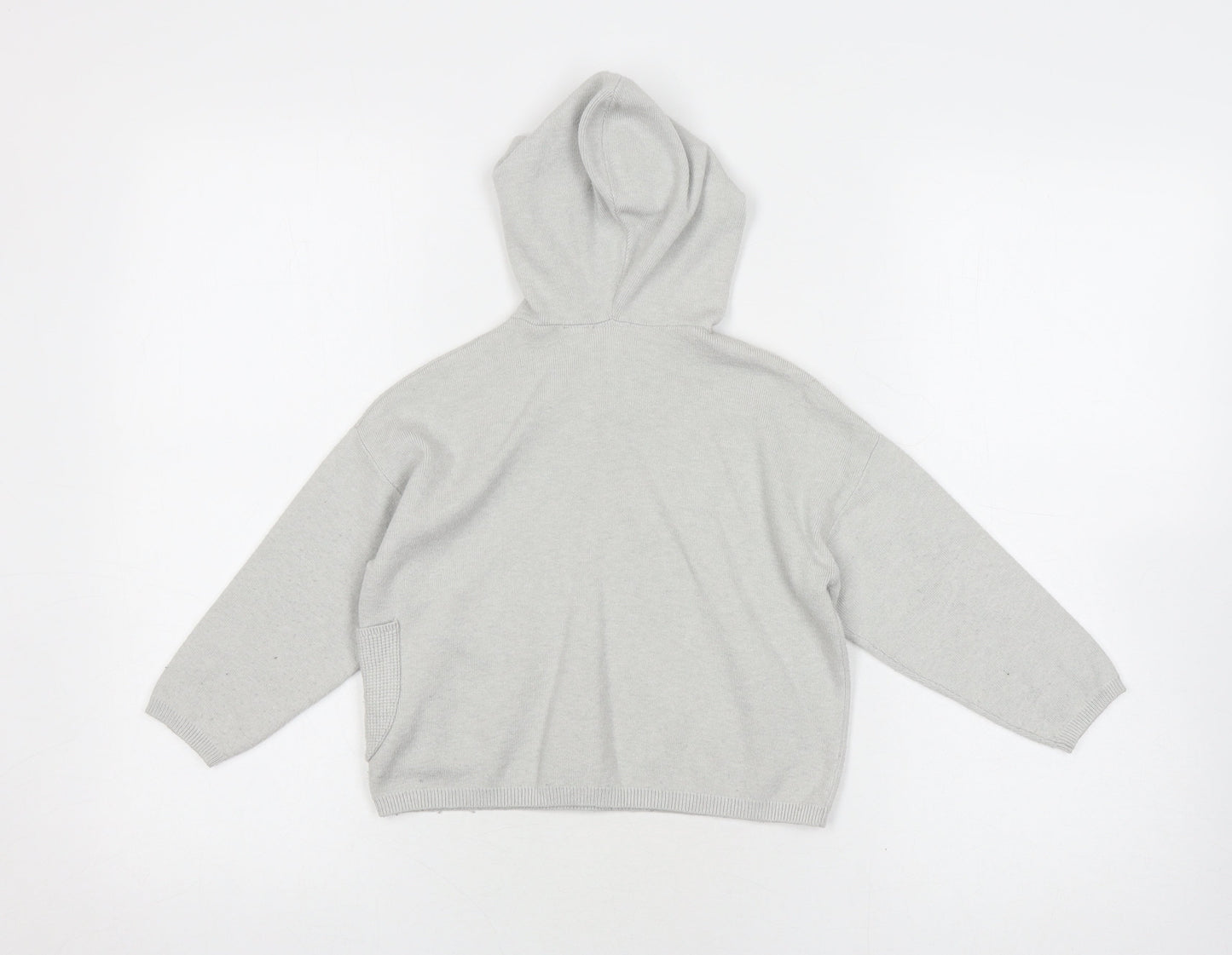 Zara Boys Grey Hooded Pullover Jumper 4-5 Years