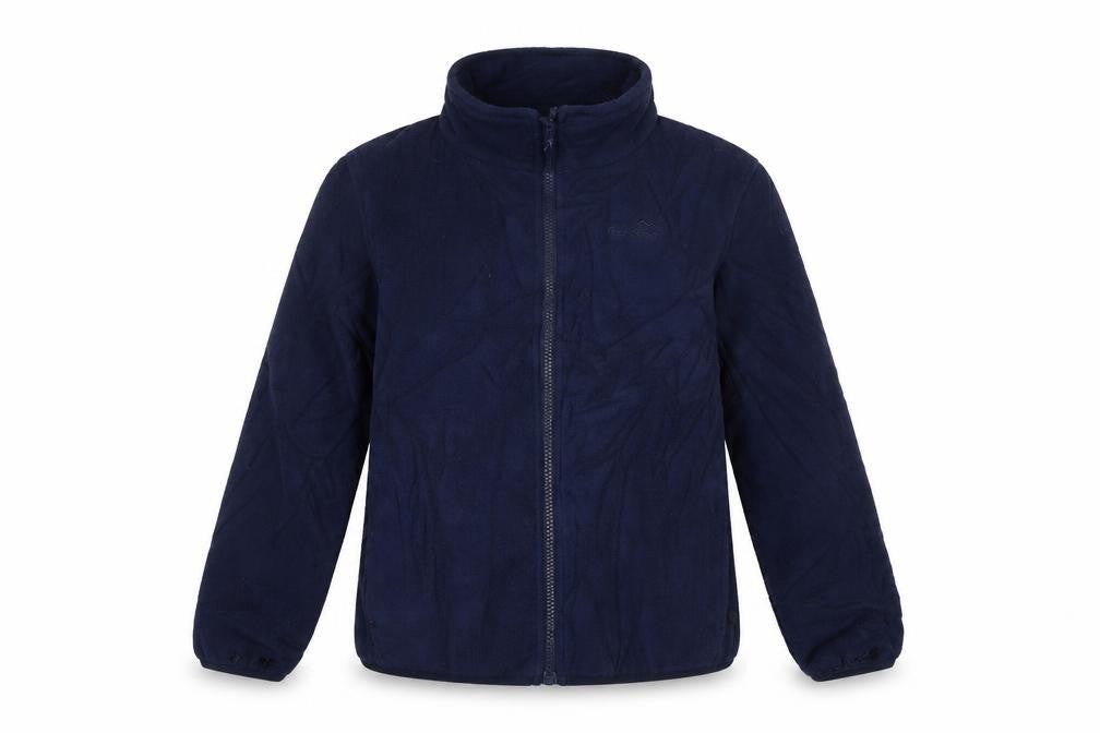 Front view of Peter Storm boys’ blue fleece jacket 9-10 years