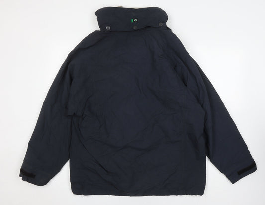 Outdoor Scene Unisex Blue Parka Jacket S