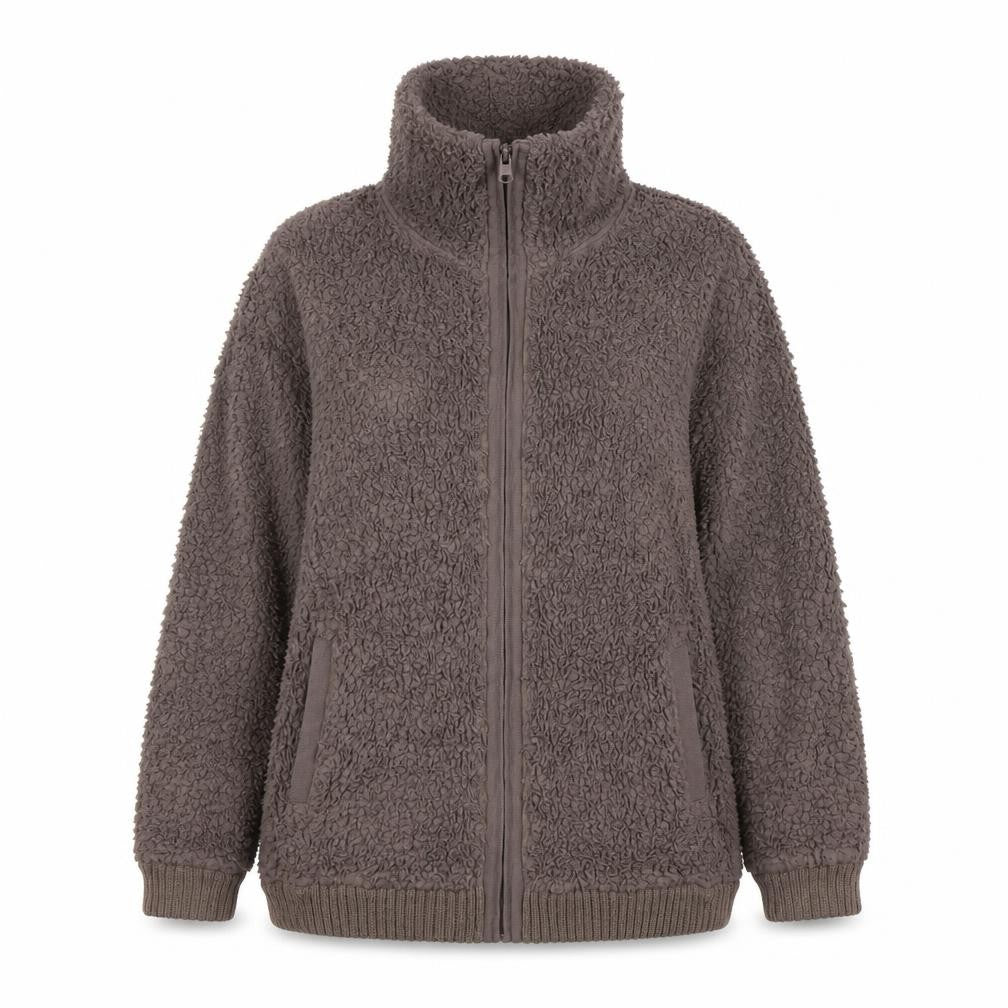 Front view of Peter Storm Women's Brown Hooded Jacket, size 18