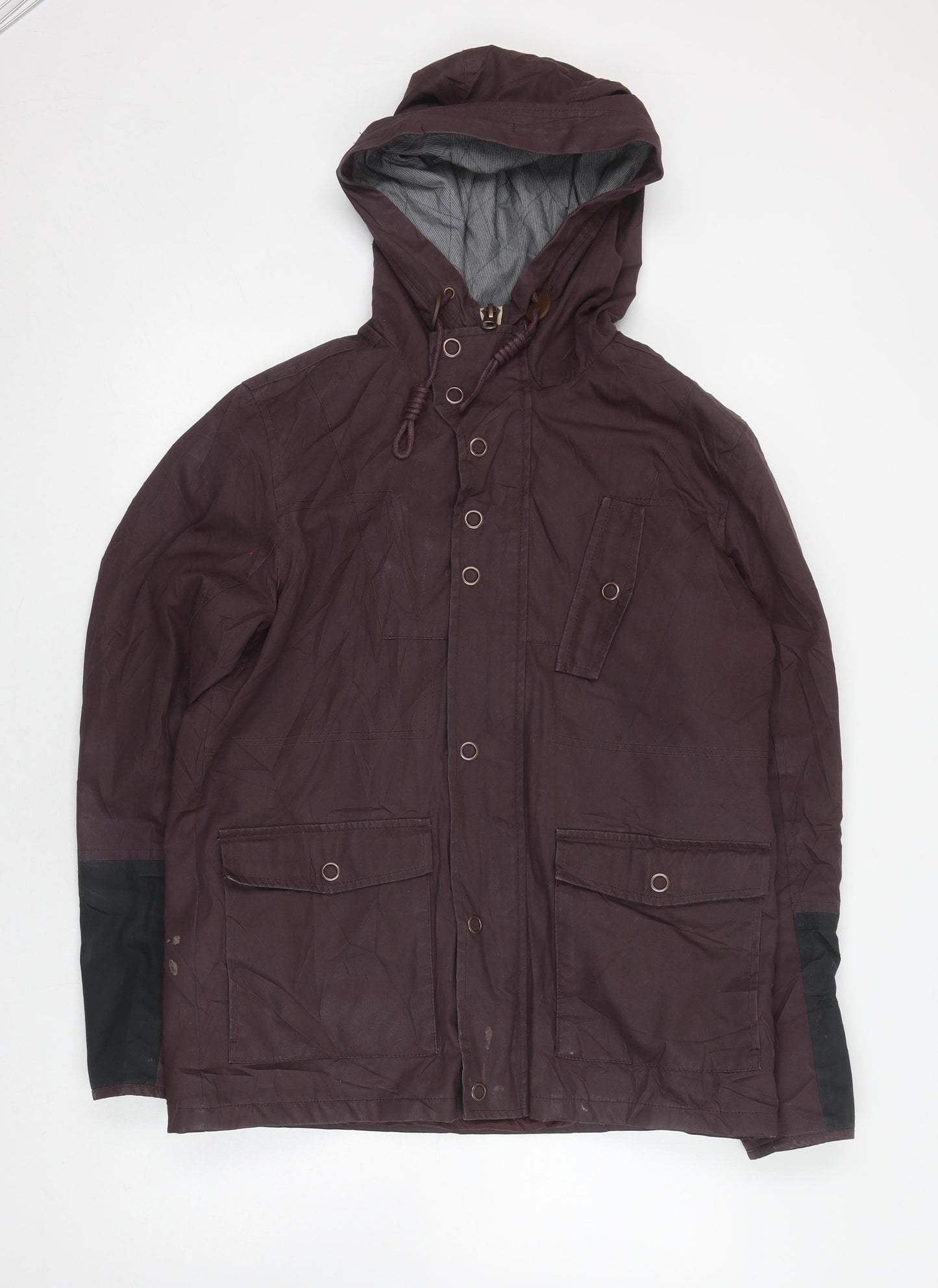 River Island Women's Brown Mid-Length Hooded Parka M