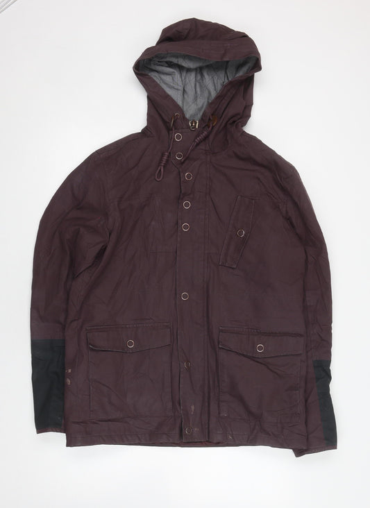 River Island Women's Brown Mid-Length Hooded Parka M