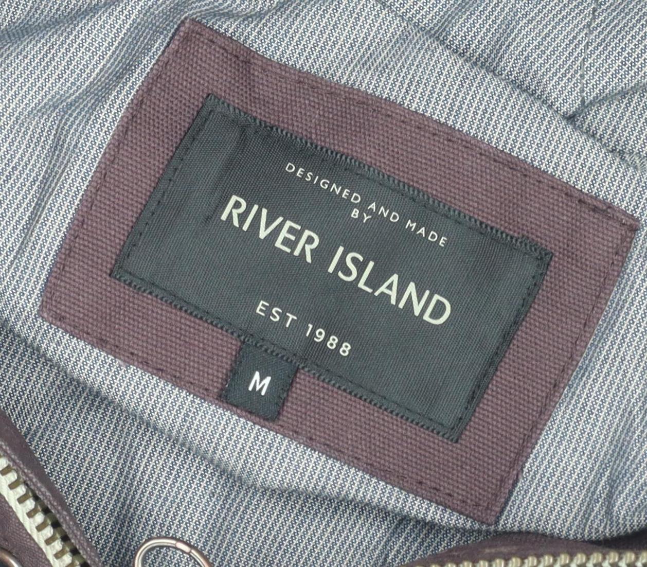 River Island Women's Brown Mid-Length Hooded Parka M