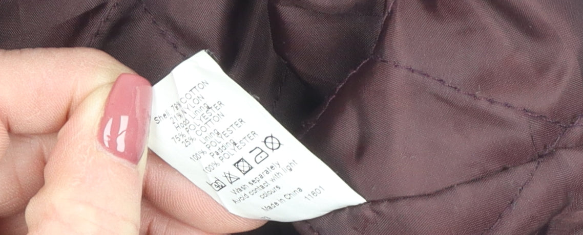 River Island Women's Brown Mid-Length Hooded Parka M