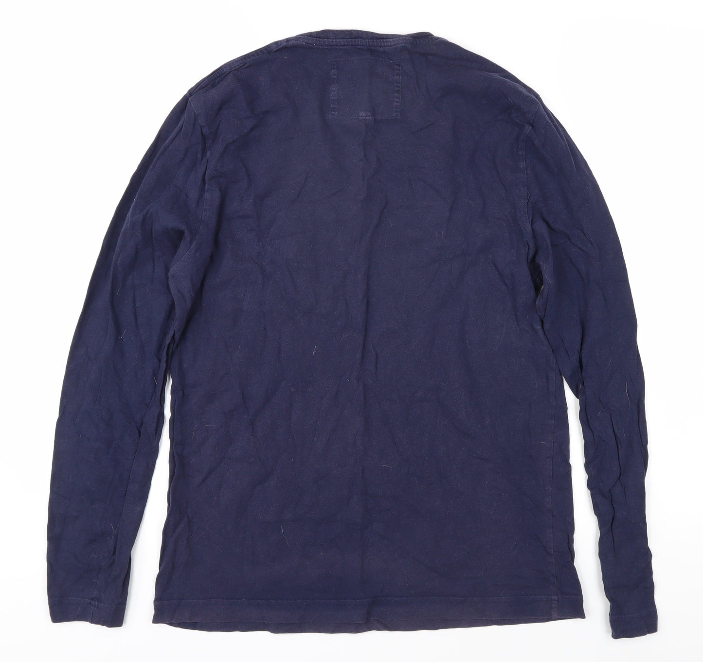 Jack Wills Men's Blue Long Sleeve Crew Neck T-Shirt S