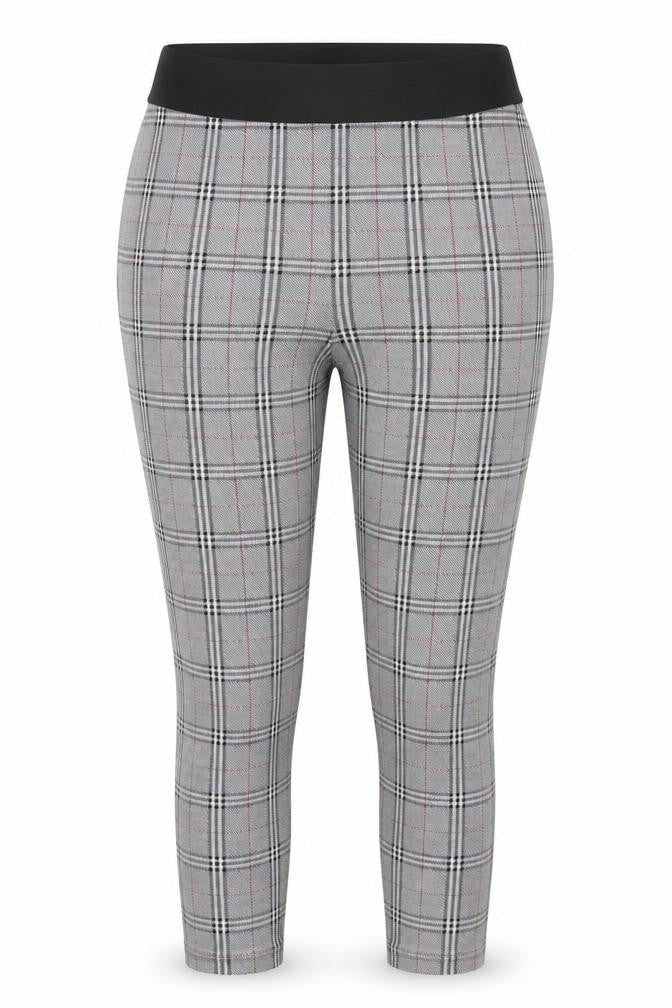 Marks and Spencer Women's Plaid Cropped Trousers, Size 12, Multicoloured