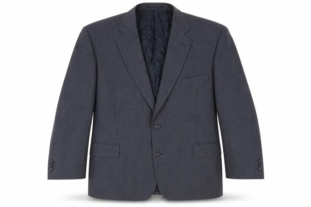 Mens 46 Chest Regular Magee Grey Two-Button Blazer
