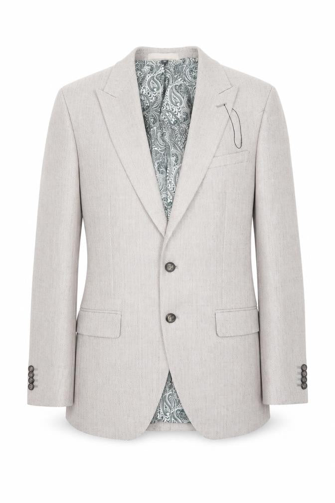 Marks and Spencer Men's Beige Slim Fit Blazer Size 40R