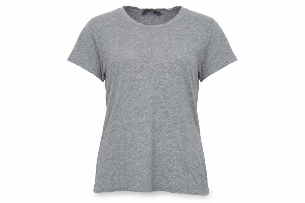 Womens UK Size L French Connection Grey 100% Cotton T-Shirt
