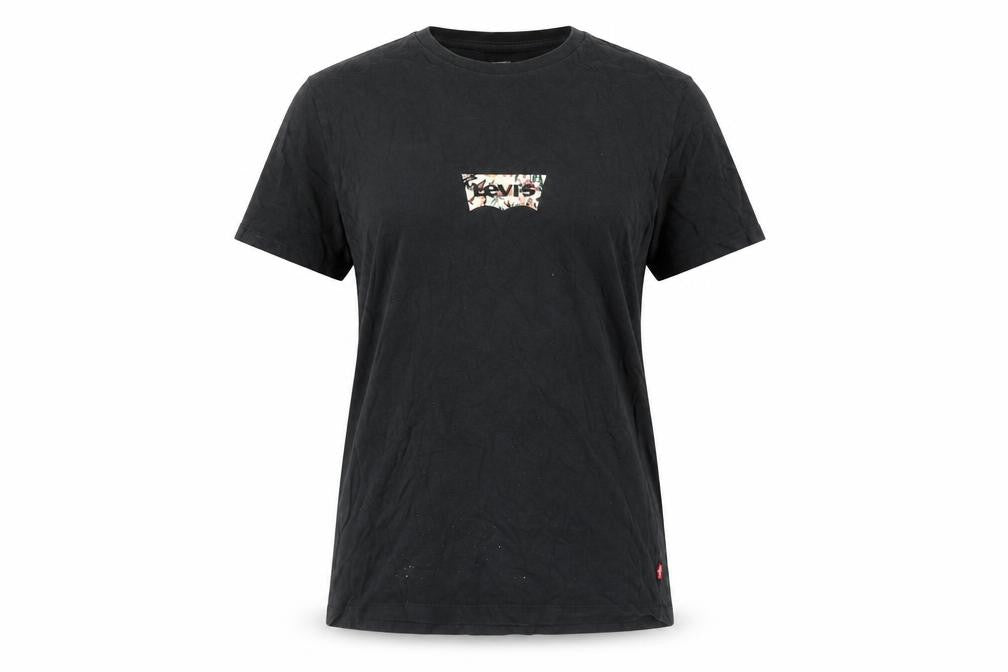 Unisex Adultss UK Size S Levi's Black Cotton T-Shirt