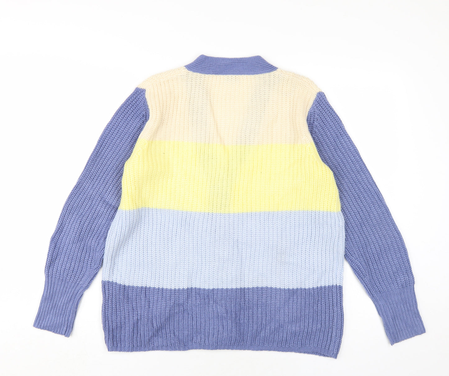 Damart Women's Multicoloured Striped Cardigan Size 10/12
