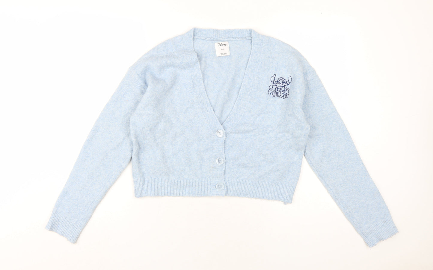 Disney Stitch Women's Blue Cardigan XS Casual Knitwear